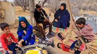 happiness  of Grandma's family with pleasant sound of Mahmoud's flute