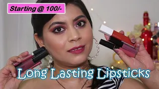 My Favourite Long Lasting Lipsticks | Starting from 100/- | Dikshita Agarwal