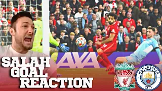 Liverpool Fan Reacts To Mo Salah's Goal Against Manchester City | Full Reaction