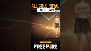 Free fire all gold Royale bundles || #shorts