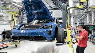 Porsche Taycan Production Plant Process - Inside the German EV Mega Factory