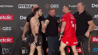 Filip"Filipek" Marcinek vs Dariusz"Daro Lew" Kaźmierczuk- Media trening- F2F- i ważenie- FAME MMA 16