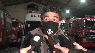 Nuevos aspirantes a bomberos voluntarios de El Bolsón