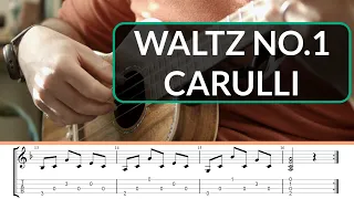 Waltz OP.121 no.1 - F. Carulli | Ukulele Fingerstyle Tab | Grade 1