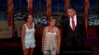Two Scottish girls visit the show again   Craig Ferguson and the ladies HD