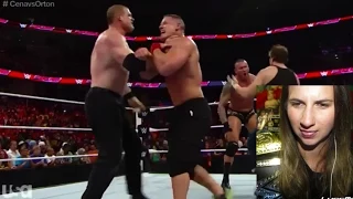 WWE Raw 9/22/14 John Cena vs Randy Orton With Surprise Main Event