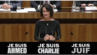 Eva Glawischnig - Je suis Charlie, Ahmed, Juif