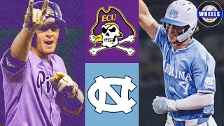 #11 East Carolina vs #15 North Carolina Highlights (Great Game!) | 2024 College Baseball Highlights