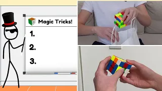 3 Rubik's Cube Magic Tricks To IMPRESS Your Friends! | Cubing Magician Tutorial