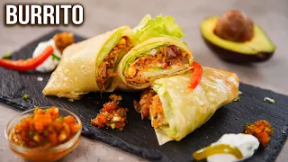 Burrito Recipe | How to Make Burrito at Home | Mexican Burrito Wrap | Easy Veg Wrap Recipes | Ruchi