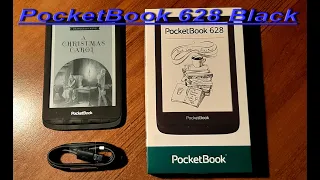 Электронная книга PocketBook 628 Ink Black. Распаковка. Первое включение. Характеристики.