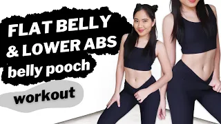 FLAT BELLY & LOWER ABS in 2 Weeks ♡ 20 min Standing Abs Workout ♡ Para sa Belly Pooch (Puson)!