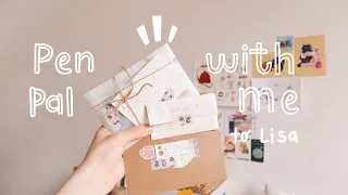 💌 penpal with me - pink baby blue theme 🐨🌈 - to lisa