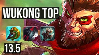 WUKONG vs JAX (TOP) | 3.4M mastery, 900+ games, Legendary | KR Master | 13.5