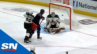 Blue Jackets' Alexandre Texier Scores Less Than A Minute Into Game