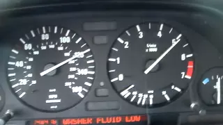 1990 BMW e34 Supercharged 4.4L 6 speed first initial acceleration test.