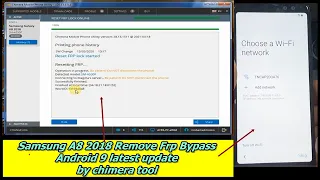 Samsung A8 2018 (SM-A530F) Remove Frp Bypass Android 9 Latest Update By Chimera Tool