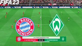 FIFA 23 | Bayern Munich vs Werder Bremen | Bundesliga - Full Gameplay