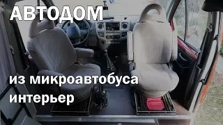 Автодом на базе ГАЗель 4х4, обзор интерьера: поворотные сиденья, кухня, солнечные панели, ...