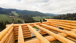 Craftsmen Build Massive Log Cabin | Final Episode
