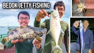 Bedok Jetty Fishing | Multi-species Day: Grouper, Queenfish, Beltfish season, Octopus | Singapore