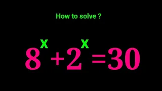 Nice Algebra Exponential Equation ✍️ Find the Value of X in this Math Problem ✍️