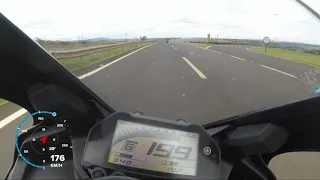 Yamaha R3 top speed 210 GPS?