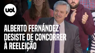 Alberto Fernández anuncia que não concorrerá à reeleição na Argentina