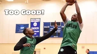 Kyrie Irving Schools Celtics Players 1 on 1! Shows the Full Package