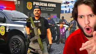 Jogando GTA 5 como um POLICIAL CIVIL!! (São paulo)