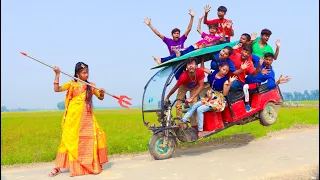 New Entertainment Top Vairal Trending Comedy Video 2023 New Funny Video 2023  Ep-75 By #Megha_comedy