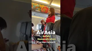 🇹🇭 Thai AirAsia Cabin Crew Safety Demonstration | FD354 SIN - DMK 02 Dec 2023 #travel