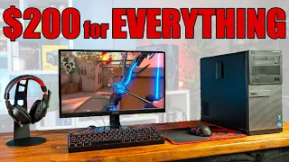 $200 Full PC Gaming Setup and How to Upgrade It Over Time!