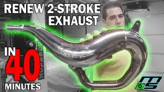 Renew 2 Stroke Pipes in 40 Minutes; EASY!!! Yamaha Banshee