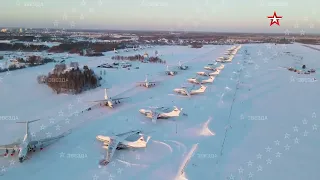 Unique shots from a copter: the IL-76 delivering the Russian Airborne Troops to Kazakhstan