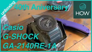 Casio G-Shock Remaster Black Series 40th Aniversary GA-2140RE-1AER