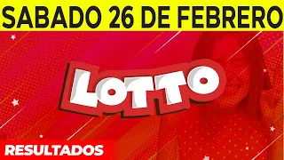 Resultados del Lotto del Sábado 26 de Febrero del 2022