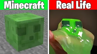 Realistic Minecraft | Real Life vs Minecraft | Realistic Slime, Water, Lava #235