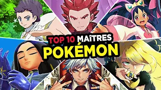 10 MEILLEURS MAÎTRES de POKÉMON 🔥