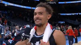 Trae Young says he feels for Wemby when he doesn't get passed the ball 👀