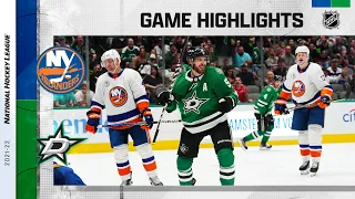 Islanders @ Stars 4/5 | NHL Highlights 2022