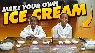 How to make homemade vanilla ice cream in a bag (Easy and Fun) | Kids science experiments
