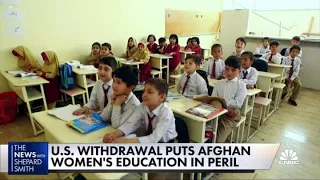 U.S. withdrawal of troops puts Afghan women's education in peril