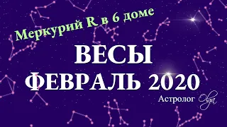 ВЕСЫ гороскоп на ФЕВРАЛЬ 2020. Меркурий Ретро. Астролог Olga