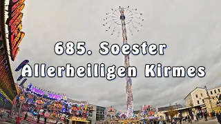 Soest Allerheiligen Kirmes 2023 (Rundgang) | ONRIDE / Offride |  Fahrgeschäfte | 🎡4K/UHD