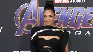 Tessa Thompson "Avengers: Endgame" World Premiere Purple Carpet