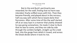 The Call of the Wild Chapter 7