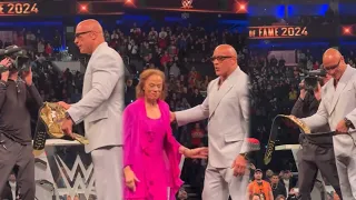 The Rock Presented With the 'People's Championship' At WWE Hall of Fame Ceremony