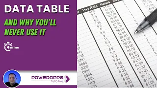 Power Apps: Data Table