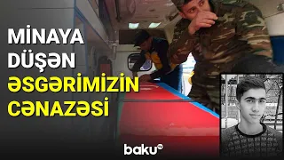 Minaya düşən əsgər Novruz Niftalıyevin cənazəsi - BAKU TV